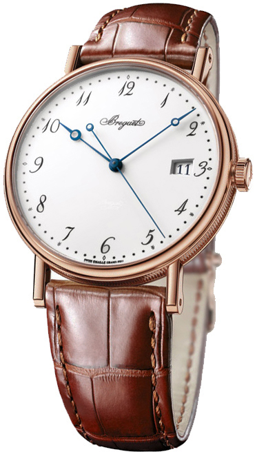 Breguet Classique 5177BR/29/9V6 Clone – Swiss Automatic Gold-Tone Watch with Black Roman Dial