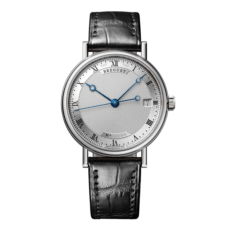 Breguet Classique 9067BB/12/976 Timepiece - Iconic Silver Case, Black Roman Dial, Automatic Movement