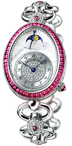 Breguet Reine de Naples 8909BB Imitation 18K Gold White Gold Dial Automatic Women's Watch
