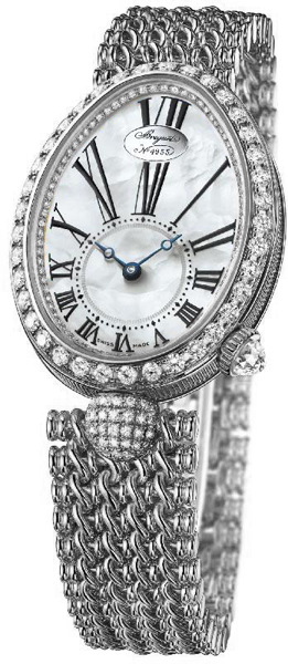 Breguet Reine de Naples 8928BB/51/Clone 18K Gold White Dial Automatic Watch