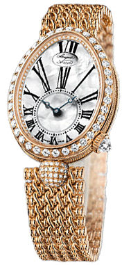 Breguet Reine de Naples 8928BR Imitation 18K Gold White Dial Elegant Lady's Watch