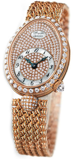 Breguet Reine de Naples 18kt Rose Gold Manual Wind, Elegant Pink Dial Luxury Watch