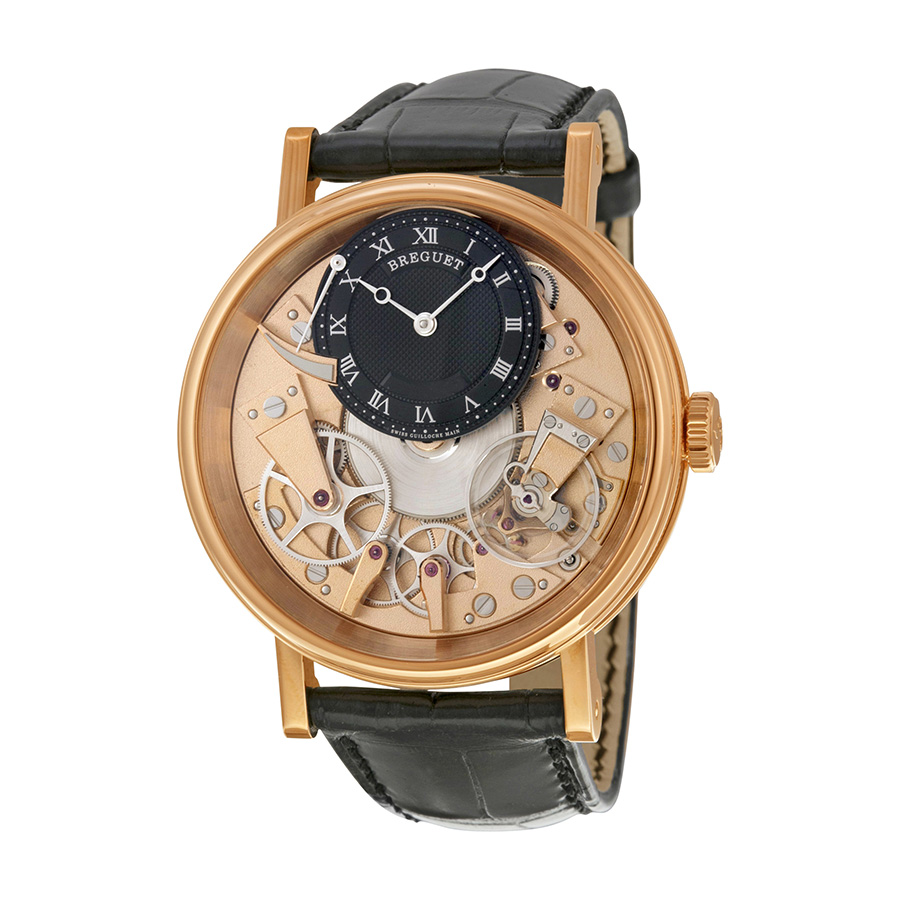 Breguet Tradition Skeleton Black/Champagne Hands Manual 42mm Timepiece
