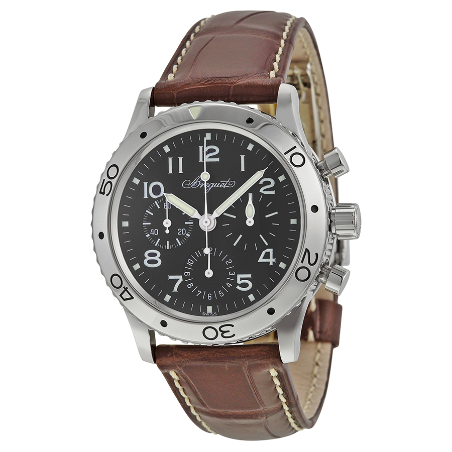 Breguet Type XX/XXI 3800ST/92/9W6 Clone - Swiss Automatic Chronograph - Steel Case - Black Dial Watch