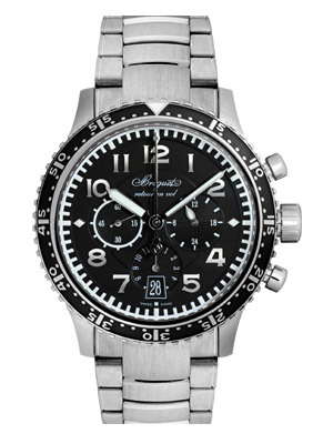 Breguet XX/XXI Swiss Chronograph Imitation 41mm Titanium Black Face Watch