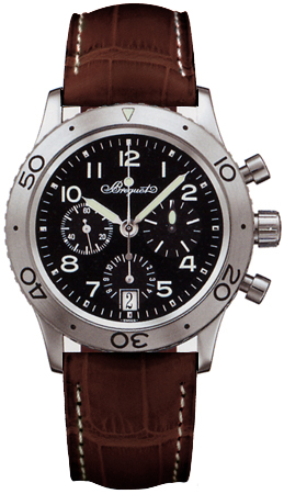 Breguet Type XX-XXI Chronograph Automatic Steel Blue Face Mens Watch