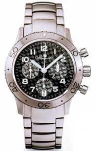 Imitation Breguet XX XXI Chronograph 3820TIK2TW9 Men's Titanium Automatic Watch - Deep Black Face 50m Res