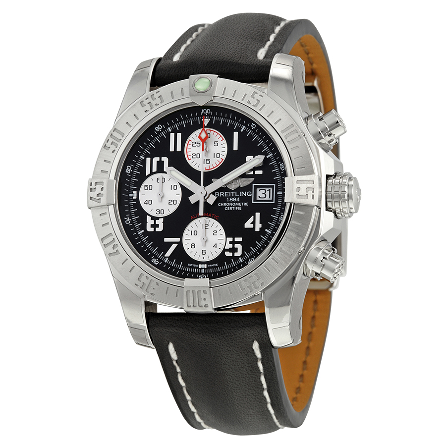 Breitling Avenger II Stealth Black Automatic Pilot Watch