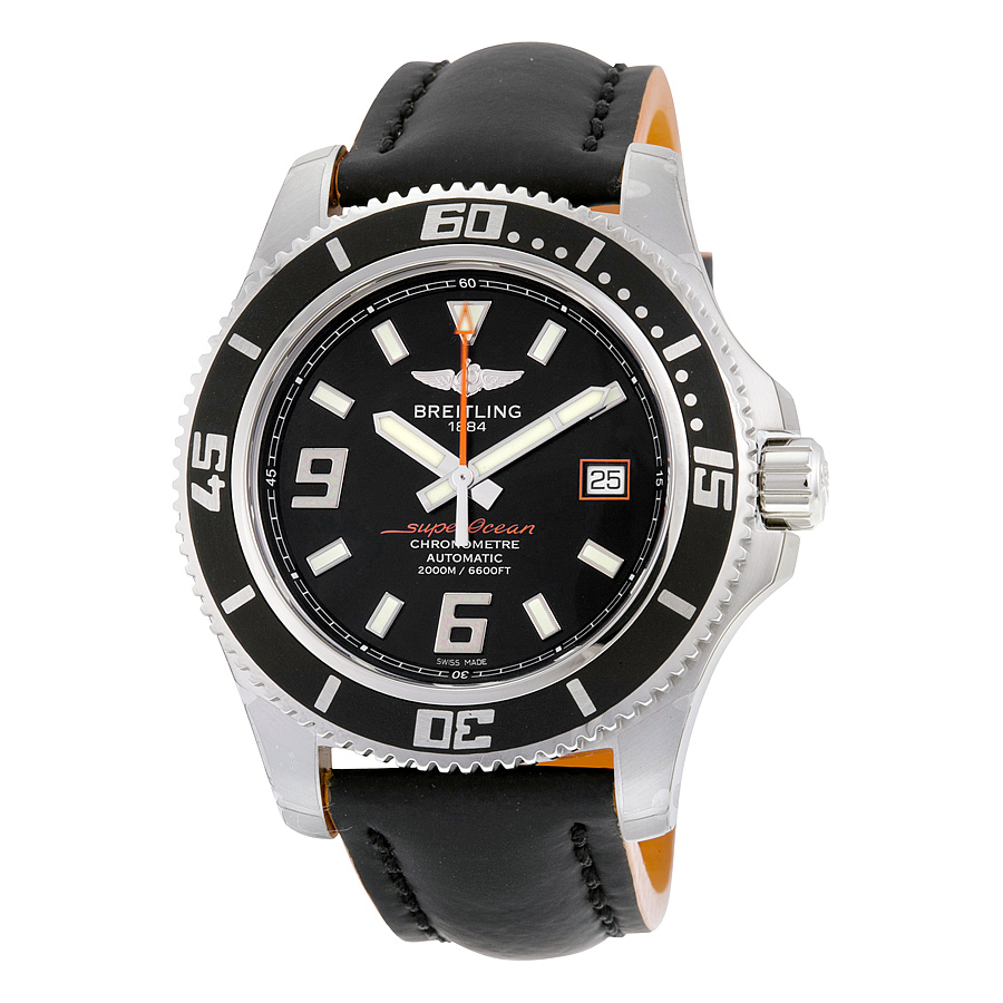 Breitling Navitimer Chronograph Automatic Jet Black Dial Mens Watch