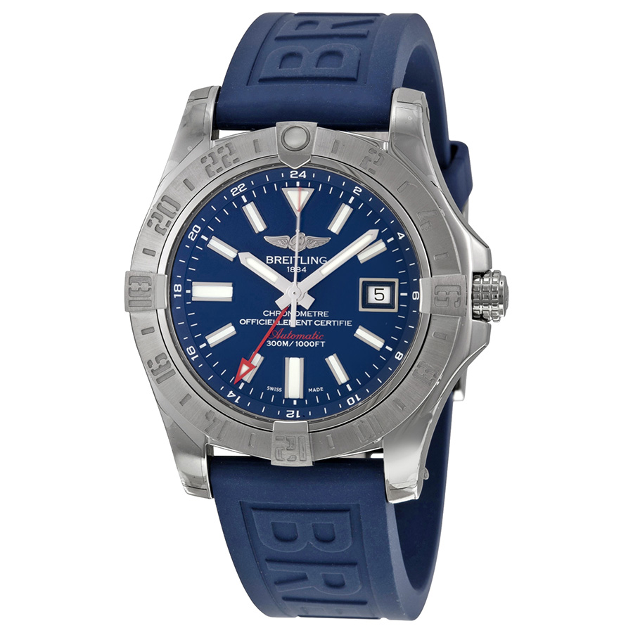 Breitling A323 Swiss Automatic Pilot Chronograph Watch - Jet Black Face, Steel, 43mm, 100m Water Resistant