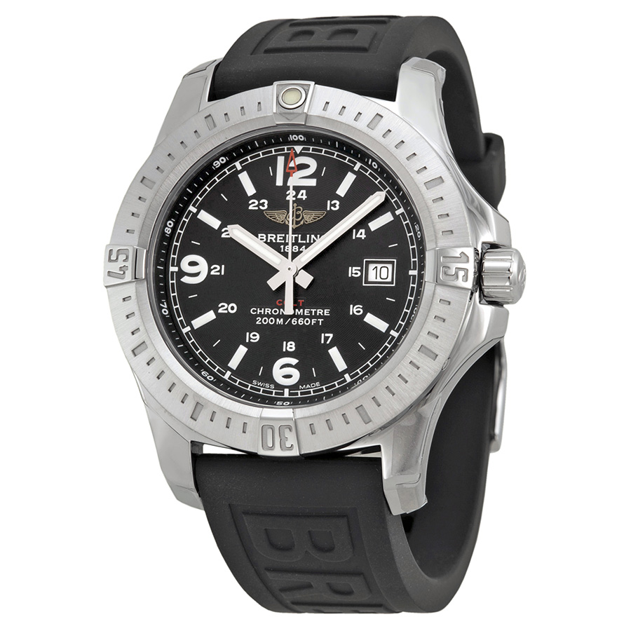 Breitling A7438811/BD45 Clone Automatic Jet Black Face 42mm Water-Resistant Pilot Watch