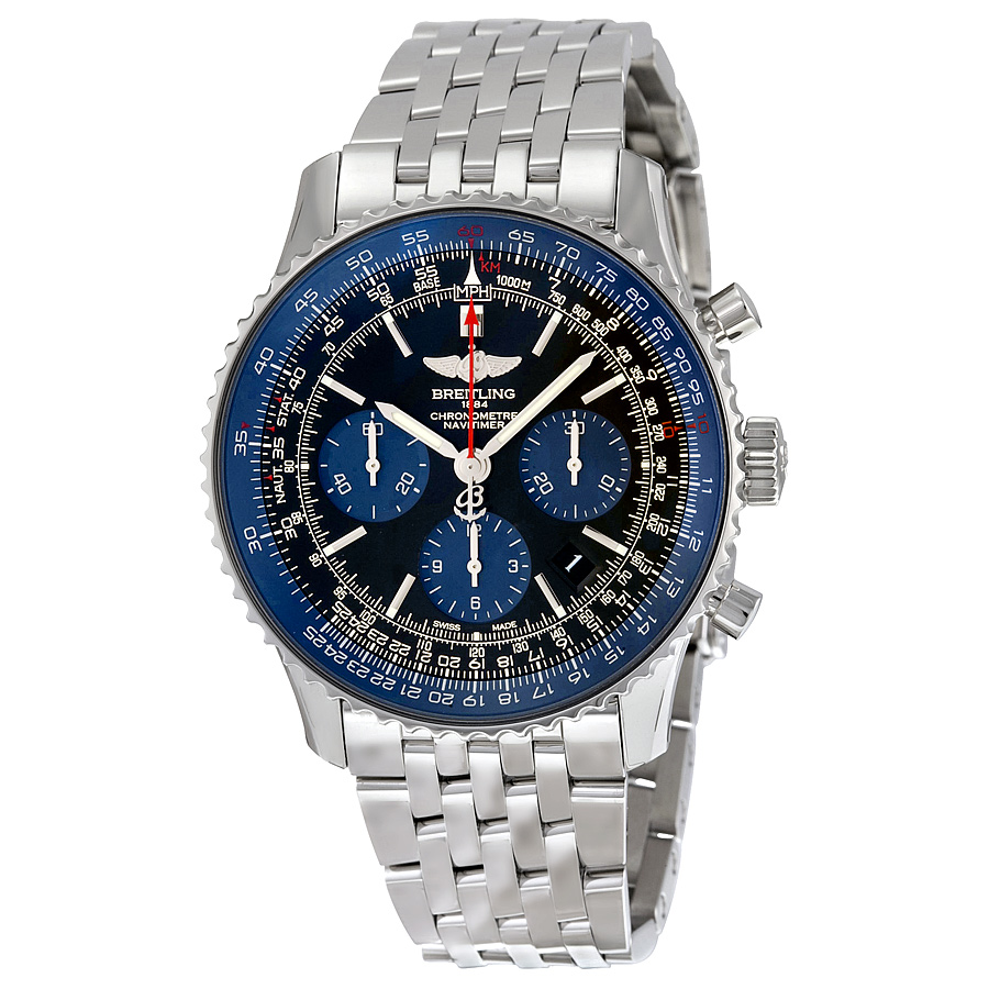 Breitling Avenger Automatic Dive Watch: Stainless Steel, 43mm, Jet Black Face