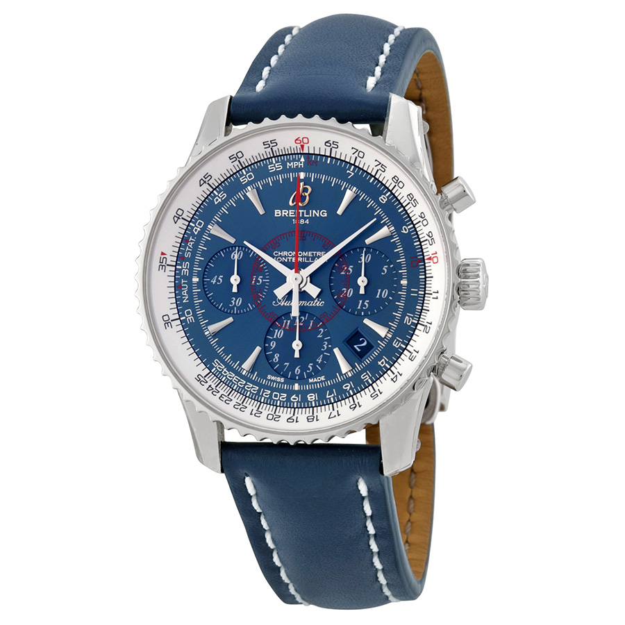 Breitling Avenger Automatic Dive Chrono Watch - Black Case, Blue Face, 43mm