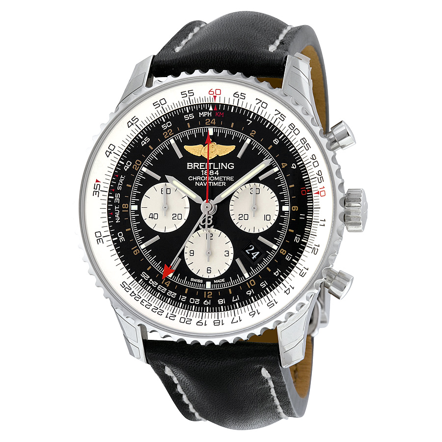 Breitling Avenger Chronograph Black Dial Automatic Mens Watch