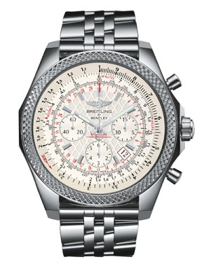 Breitling Avenger Military Inspired Swiss Clone with Black Face and Steel Bracelet