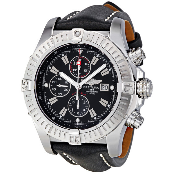Breitling Avenger Automatic Steel Chronograph Black Dial Men's Watch