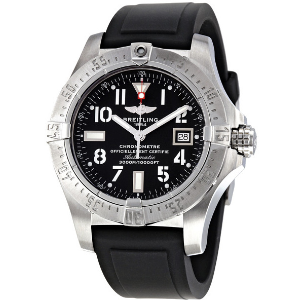 Breitling Avenger A1733010/b906 Steel Automatic Dive Watch - Jet Black Face
