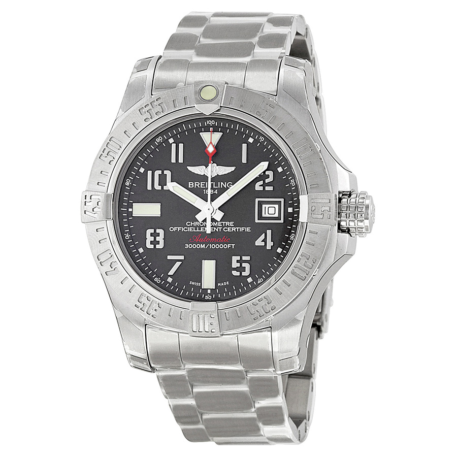 Breitling Avenger Swiss Clone Automatic Jet Black Face Dive Watch