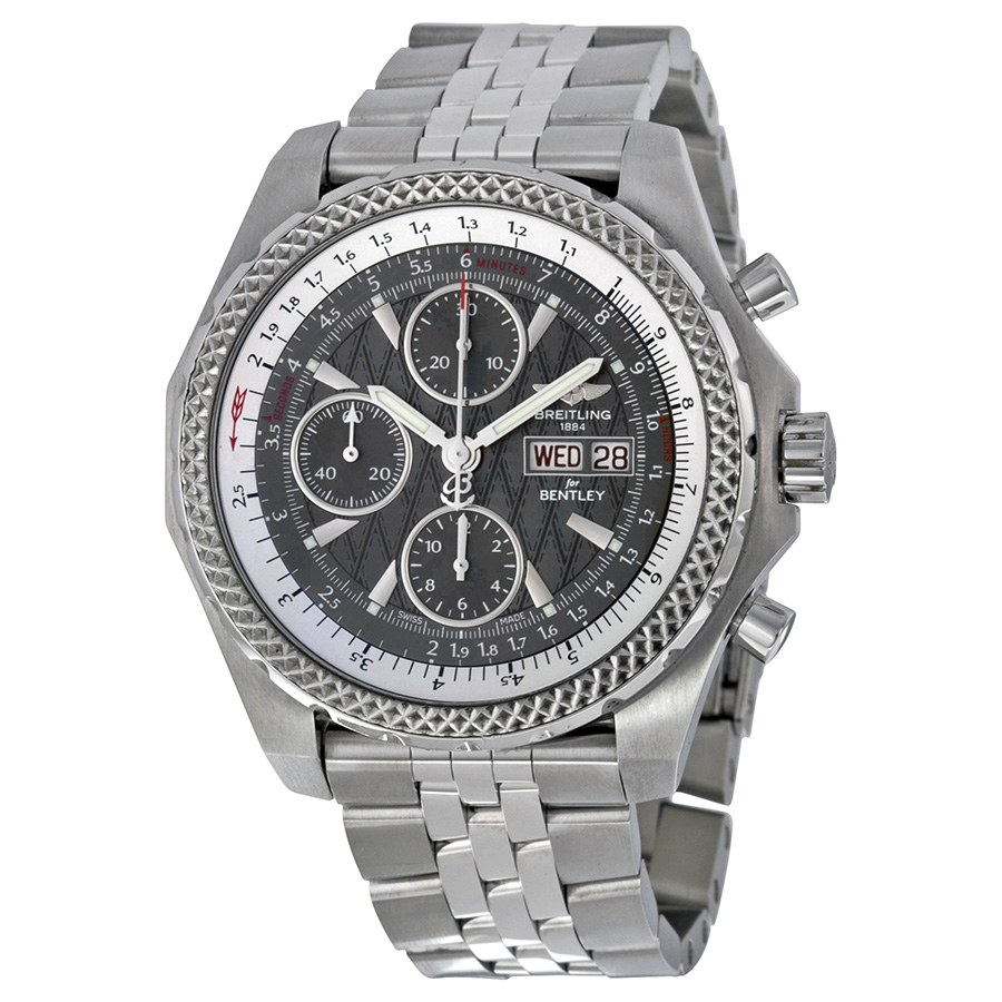 Breitling Bentley A1336313-F545SS Automatic Grey Steel Chronograph Watch