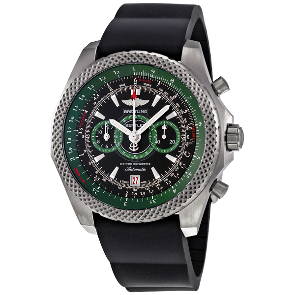 Breitling Bentley E2736536/BB37BKRD Auto Chrono Black & Green Aviator Watch