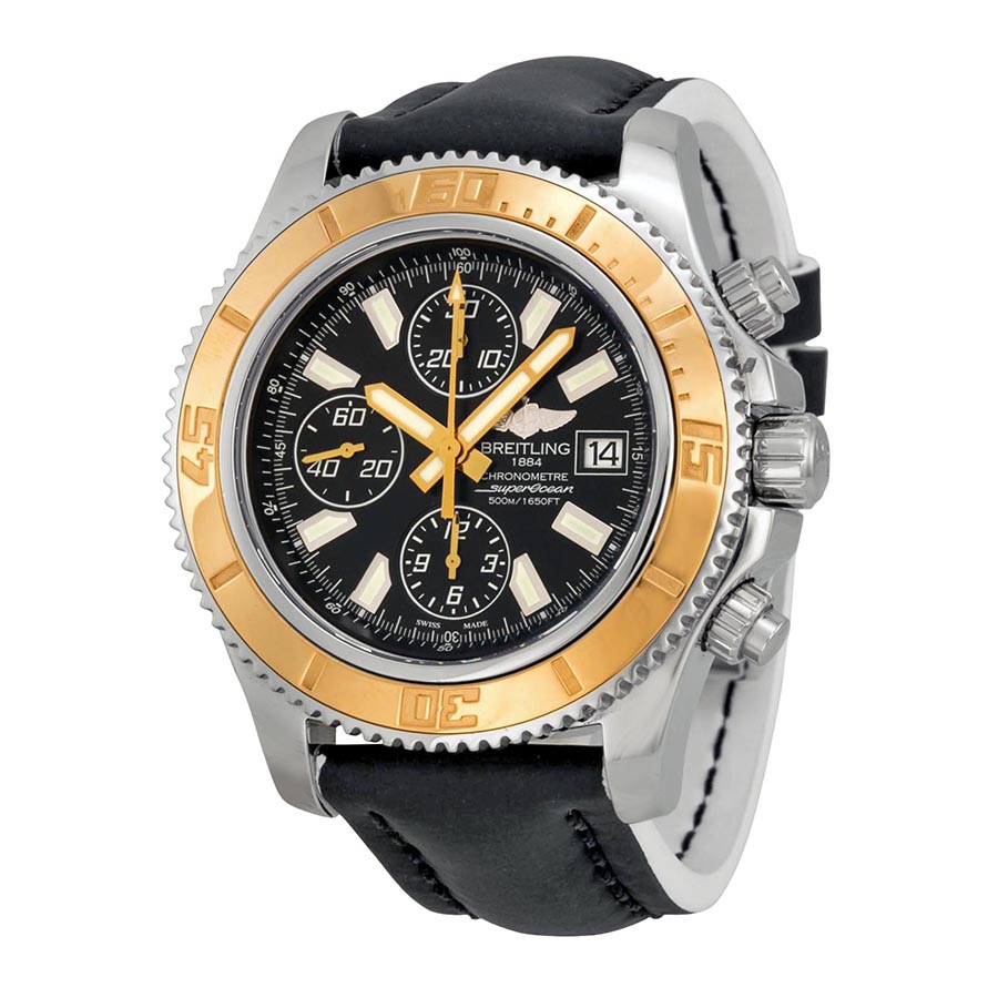 Breitling C1334112-BA84BKWLT Swiss Clone Automatic Dive Watch - Black Chrome Bezel