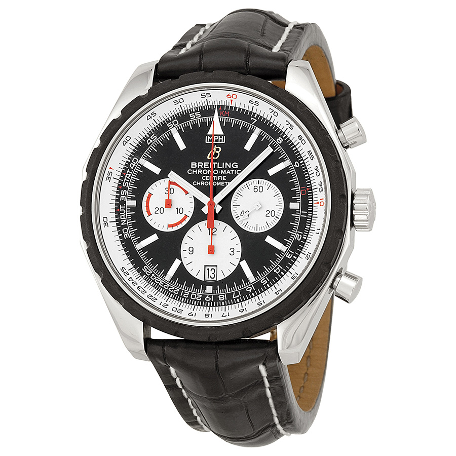 Breitling Chrono-Matic A1436002-B920 Imitation Automatic Pilot Watch with Jet Black Face