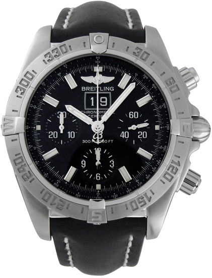 Breitling Chronomat A4435910-B811-435X: Vintage Chrono Pilot Automatic Jet Black Watch
