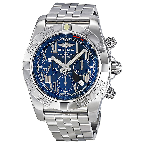Breitling Chronomat AB011012 Clone - Automatic Blue Face Pilot Watch