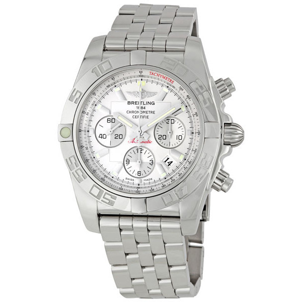 Breitling Chronomat AB011012 Silver Automatic Pilot Watch