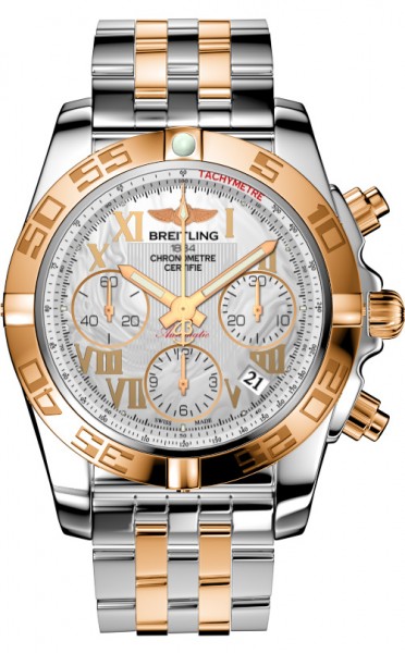 Breitling Chronomat Mother of Pearl Diver Automatic Steel Watch
