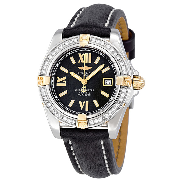 Breitling Cockpit B7135653-B910BKLT - Elegant Lady's Chronograph Watch with Black Dial