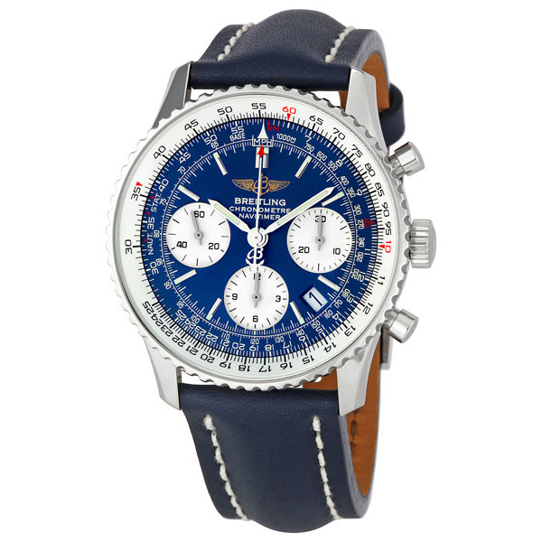 Breitling Navitimer Pilot Chronograph A2332212 Clone with Black Bezel and Brown Dial Watch