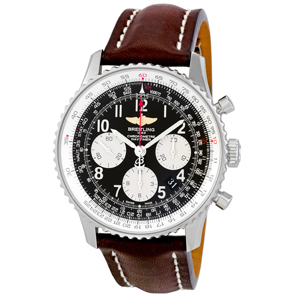 Breitling Navitimer Pilot Chronograph AB012012BB02BRLD Imitation Stainless Steel Black Face Watch