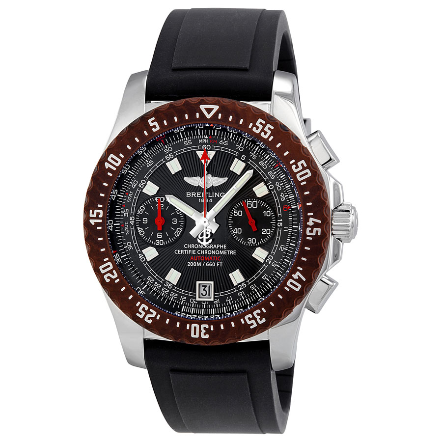 Breitling A27363A2-B823BKPD Dive Chrono Replica with Jet Black Face & Stainless Steel
