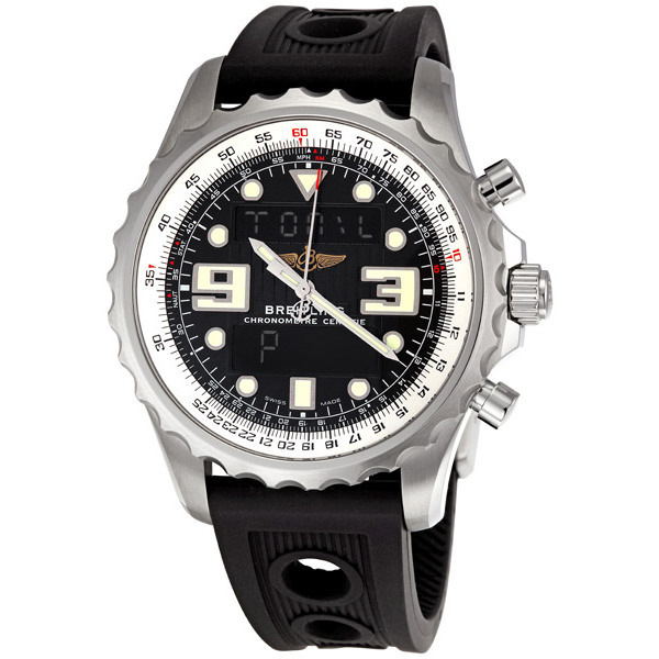 Breitling A7836534 Imitation Dive Watch - Stainless Steel Case, Automatic Movement, Black Face
