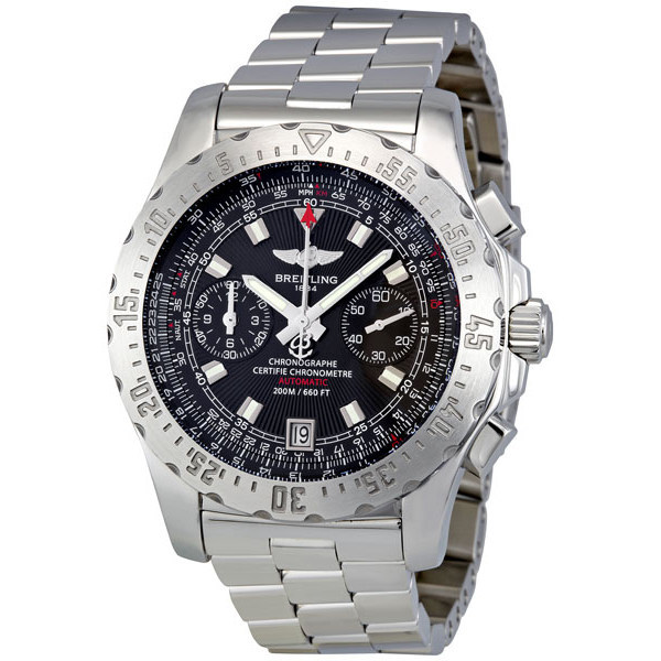 Breitling Skyracer A2736223-B823-140A Automatic Pilot Watch - Jet Black Chronograph - Titanium Case