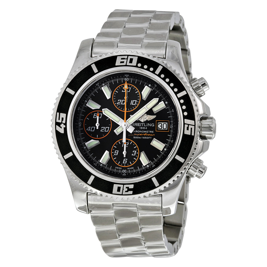Breitling Superocean A13341A8-BA85 Swiss Clone Automatic Dive Watch - Black Chrome Face