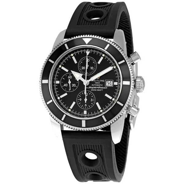 Breitling Superocean Heritage 41mm Automatic Stainless Steel Dive Watch - Jet Black Face & Blue Bezel