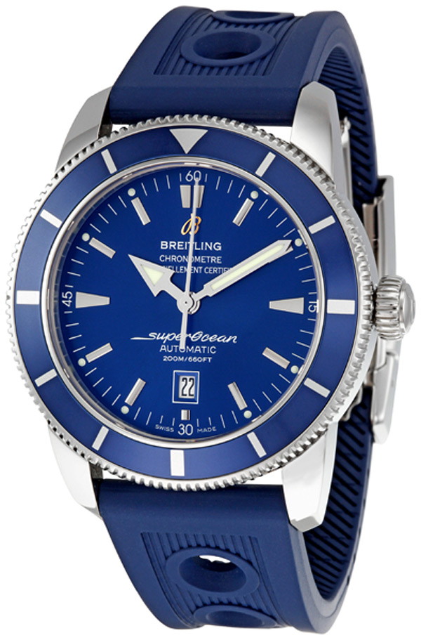 Breitling Superocean A1732016/C734 Automatic Dive Watch - Stainless Steel - Blue Face - 200m Water Resistant
