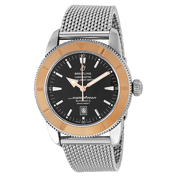 Breitling Superocean U1732012 Imitation Dive Chrono Black Face Steel Case Watch