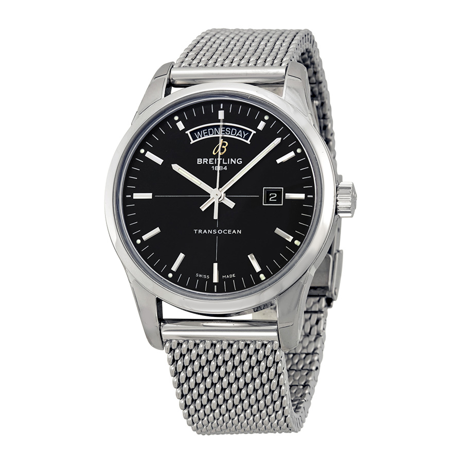 Breitling Transocean A4531012 Clone Automatic Black Dial Mens Watch