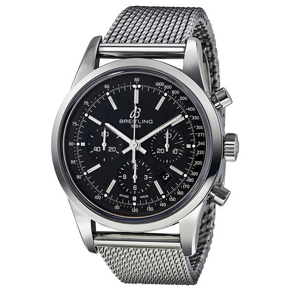 Breitling Transocean AB015212/BA99 Men's Chronograph Steel Case Automatic Dive Watch