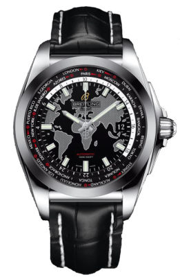 Breitling Avenger II Black Steel Automatic Dive Watch - Jet Black Face - 500m Water Resistant