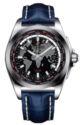 Breitling Chronomat 45mm Automatic Jet Black Face Steel Case Dive Watch