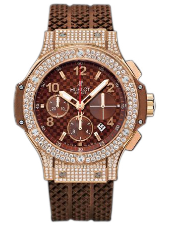 Hublot Big Bang 41mm Automatic Rose Gold Jet Black Face Watch - Luxe Replica