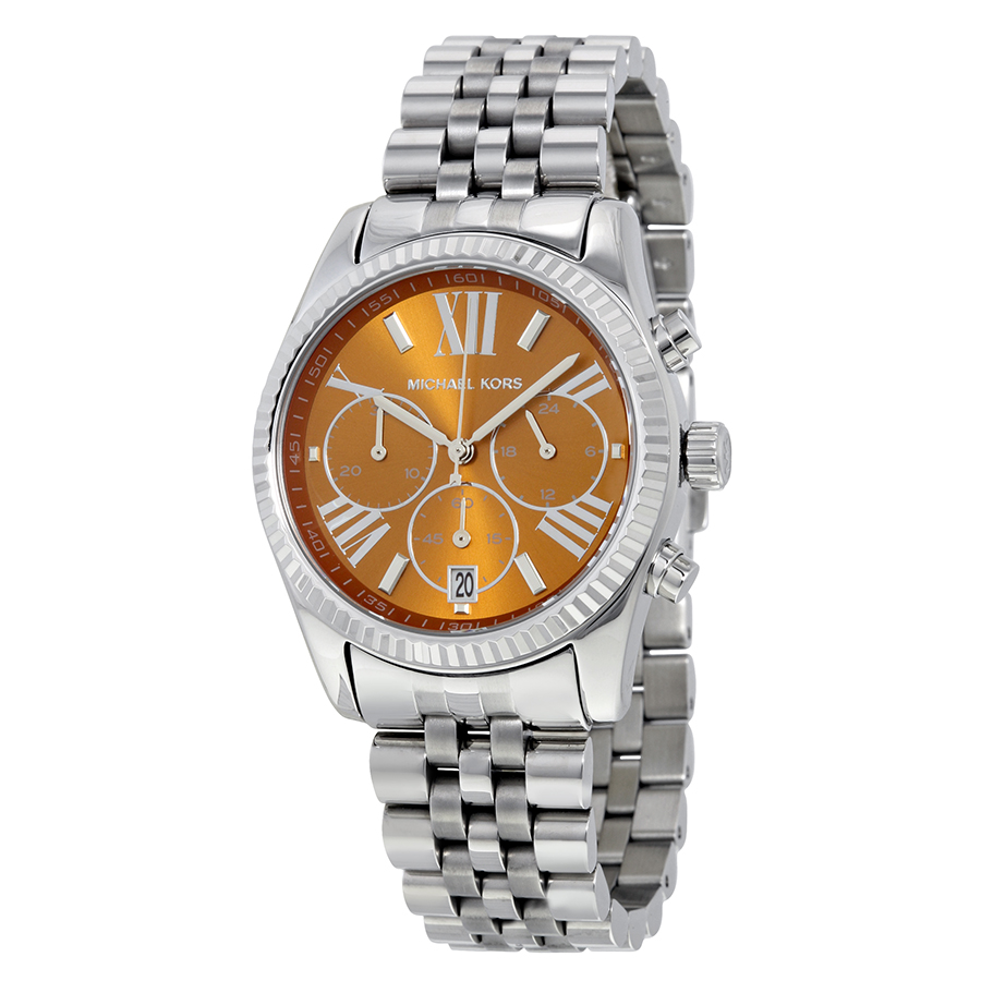 Michael Kors Lexington MK6221 Imitation Watch - 28mm Gold Tone Stainless Steel - Pink Dial - Automatic - 50M Water Resistant