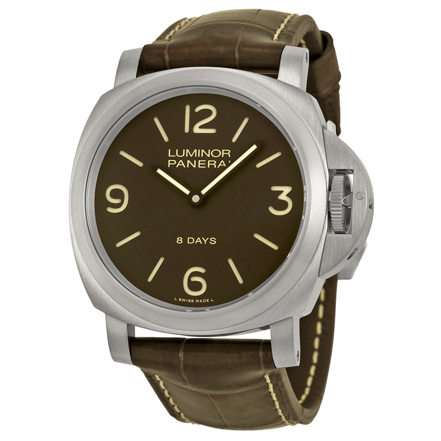 Panerai Luminor PAM00562 Brown Automatic Dive Watch with Super-LumiNova Hands