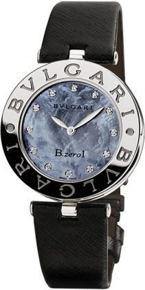 Bvlgari 101391 Imitation Timeless Elegance Steel Case Black Chronograph Watch