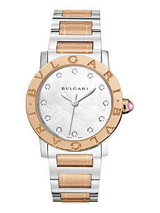 Bvlgari Homage Reps Automatic Black Steel Case Chronograph Watch