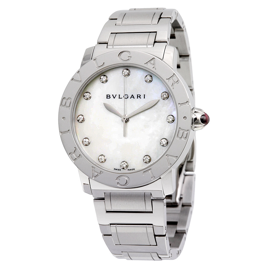 Bvlgari 101975 Swiss Automatic 42mm Gold Case Black Dial Watch